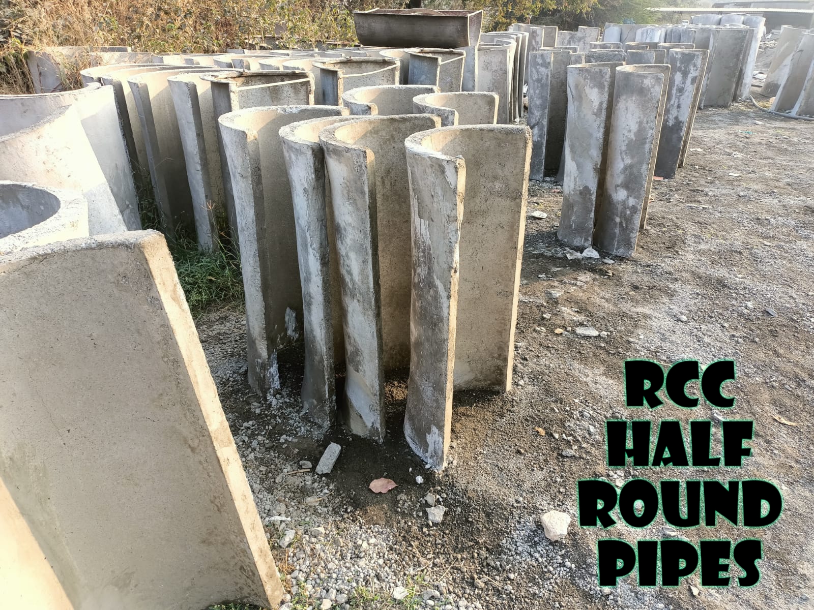 RCC Half-Round Pipes