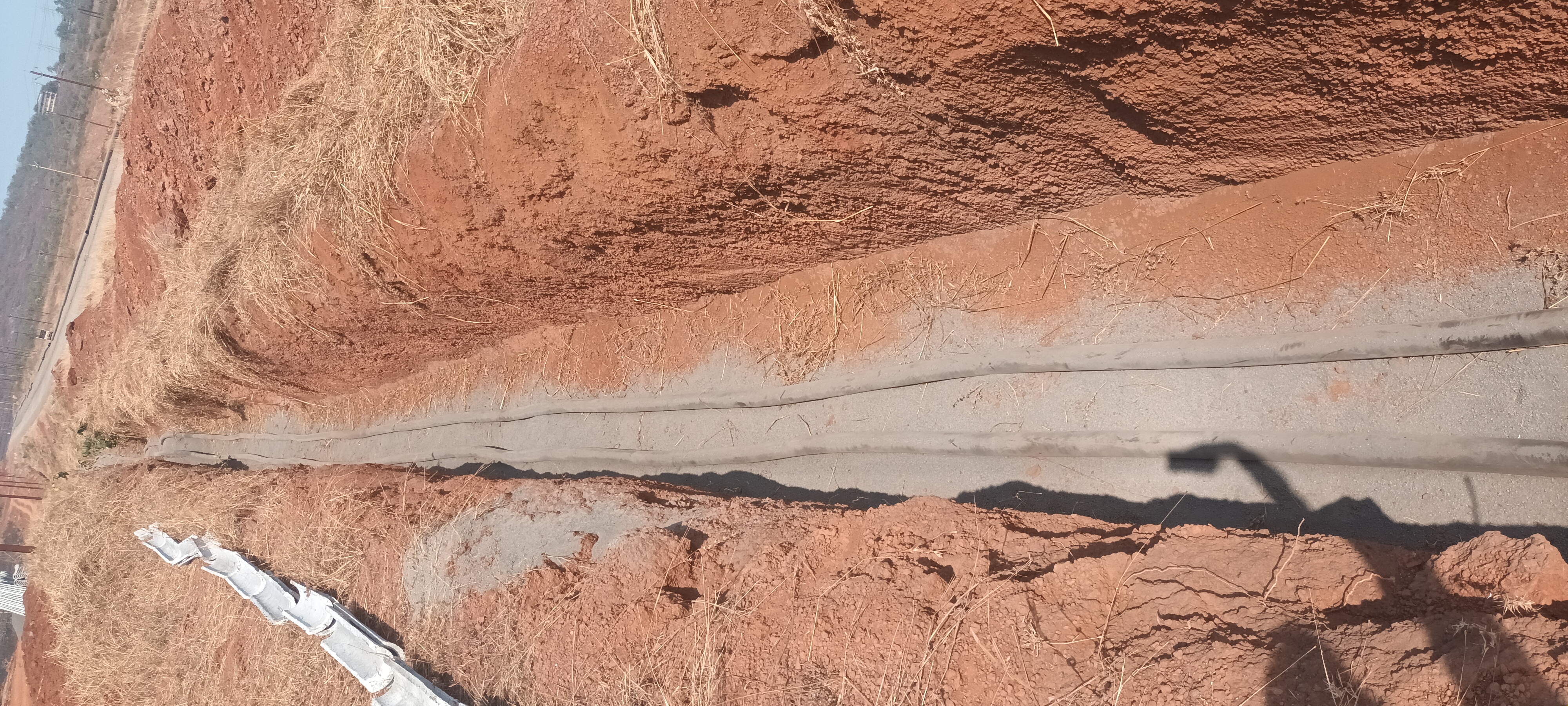 Infrastructure work — HT cable trenching with RCC pipes
