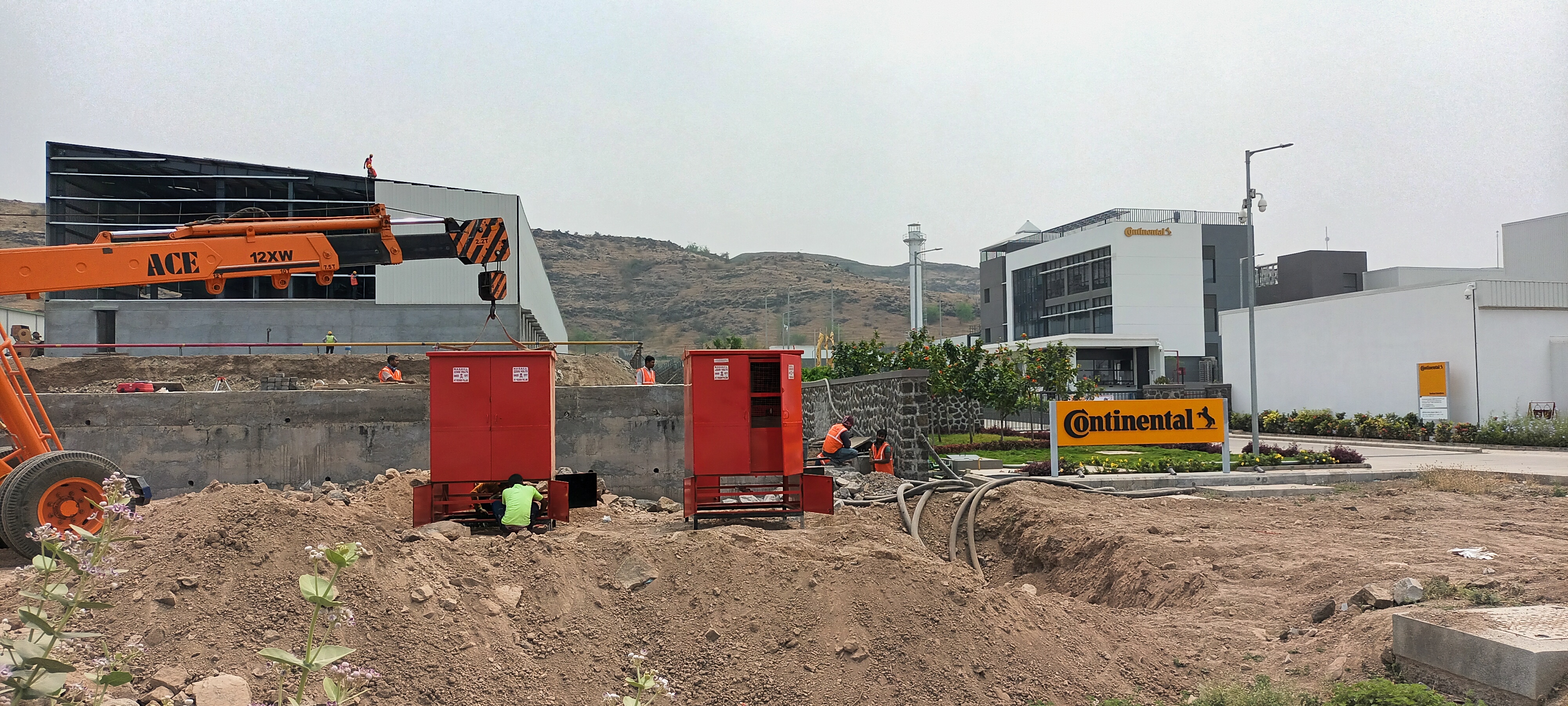 HT Substation / Feeder Pillar Erection — PM Vectors