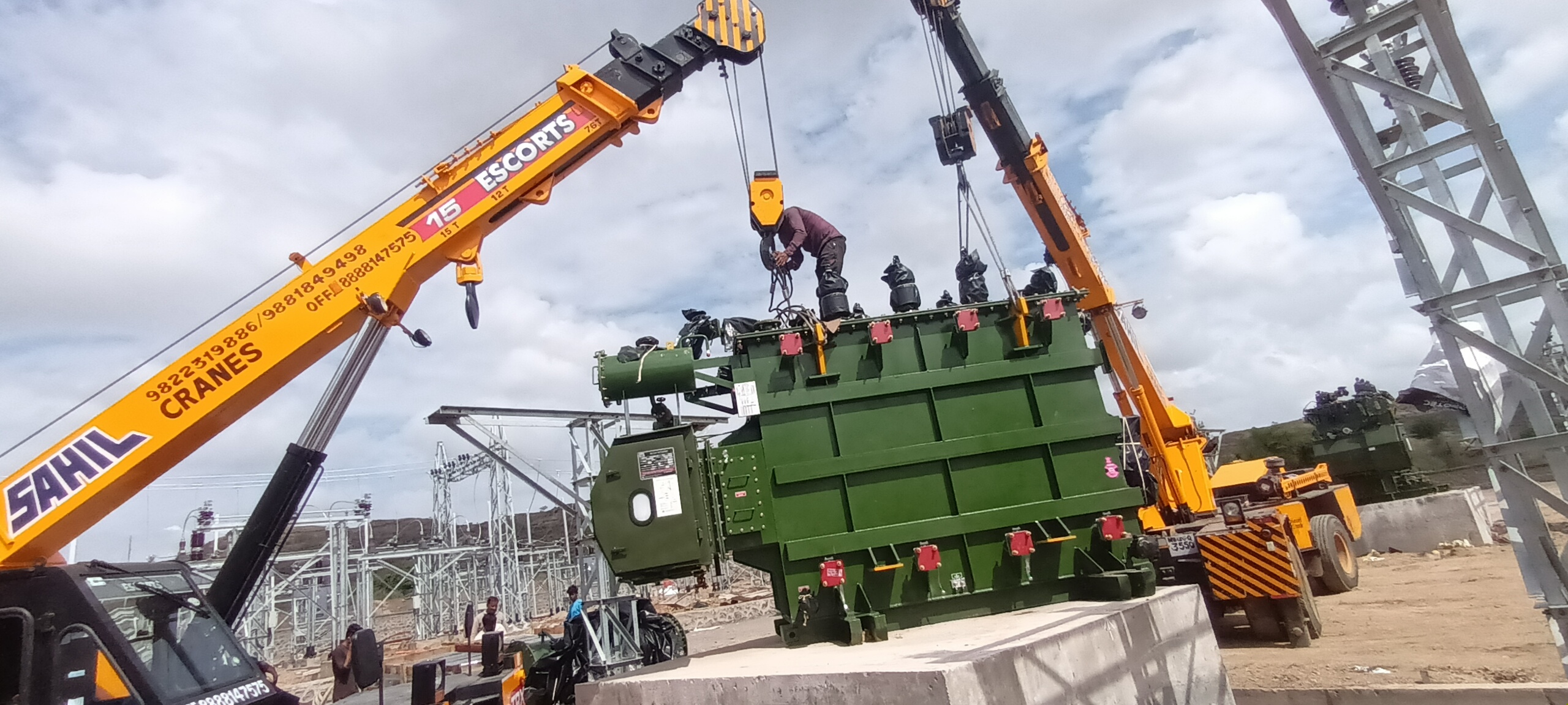 Power Transformer Installation by PM Vectors